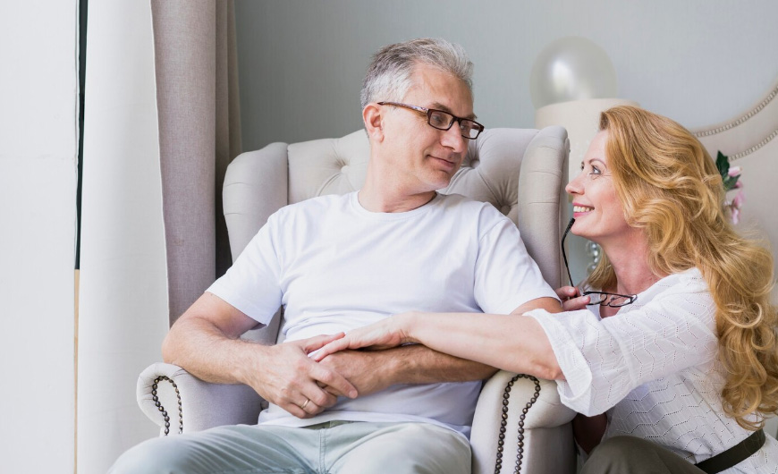 Gloves, underpads, and pill organizer used by hospice caregiver at home